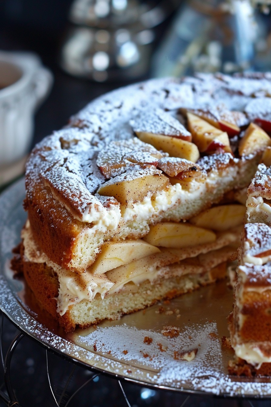 Apple Cream Cheese Cake Recipe