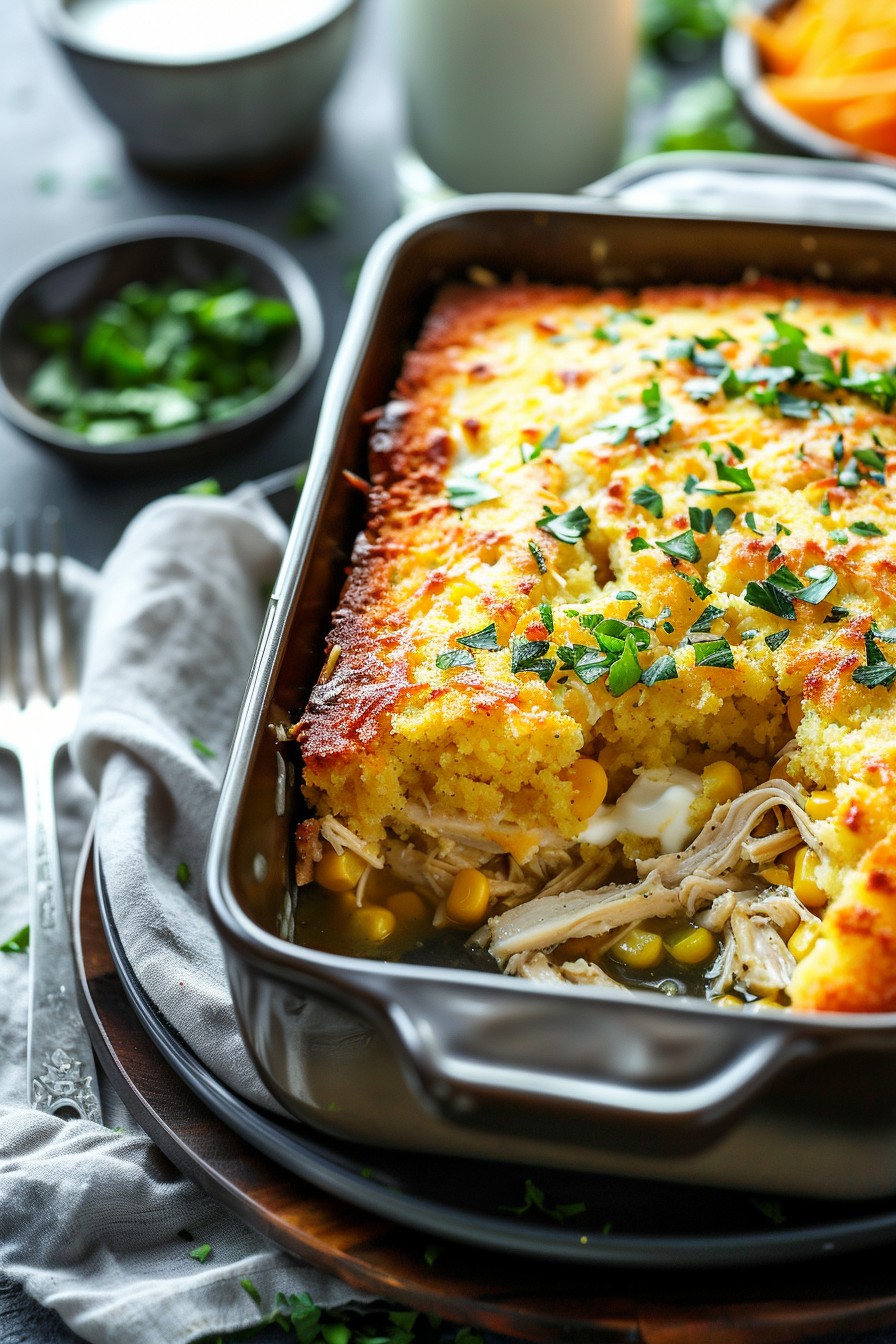 Chicken Cornbread Casserole Recipe