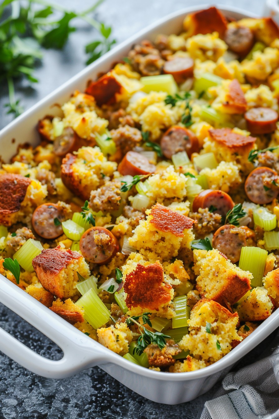 Cornbread Sausage Dressing Recipe