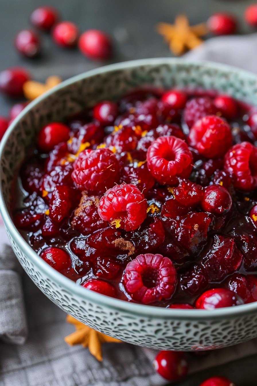 Cranberry Sauce With Raspberries Recipe