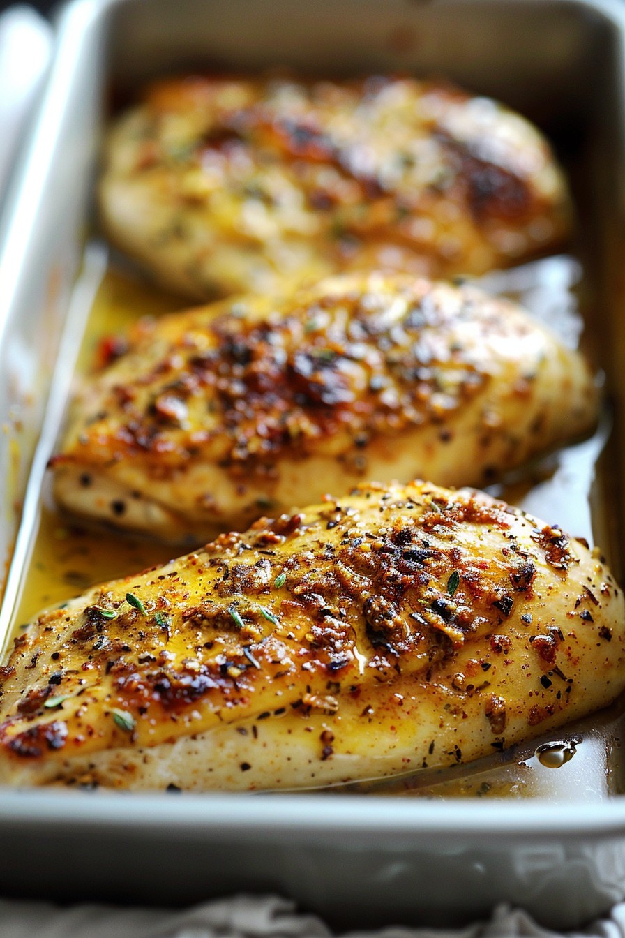 Dijon Mustard Baked Chicken Breast Recipe