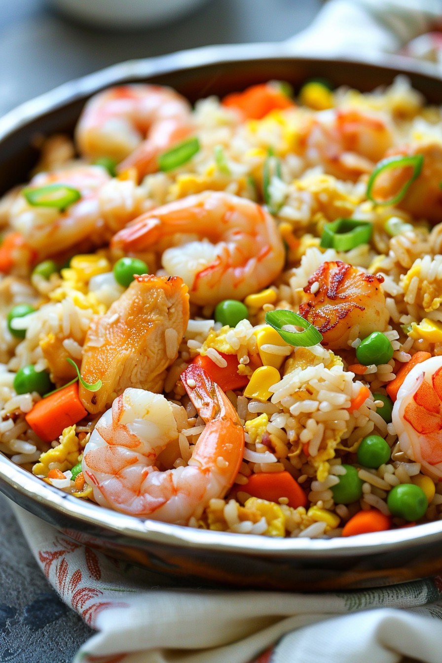 Easy Chicken And Shrimp Fried Rice Recipe