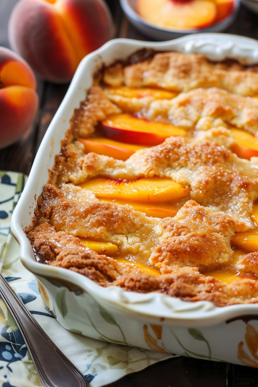 Easy Recipe For Peach Cobbler