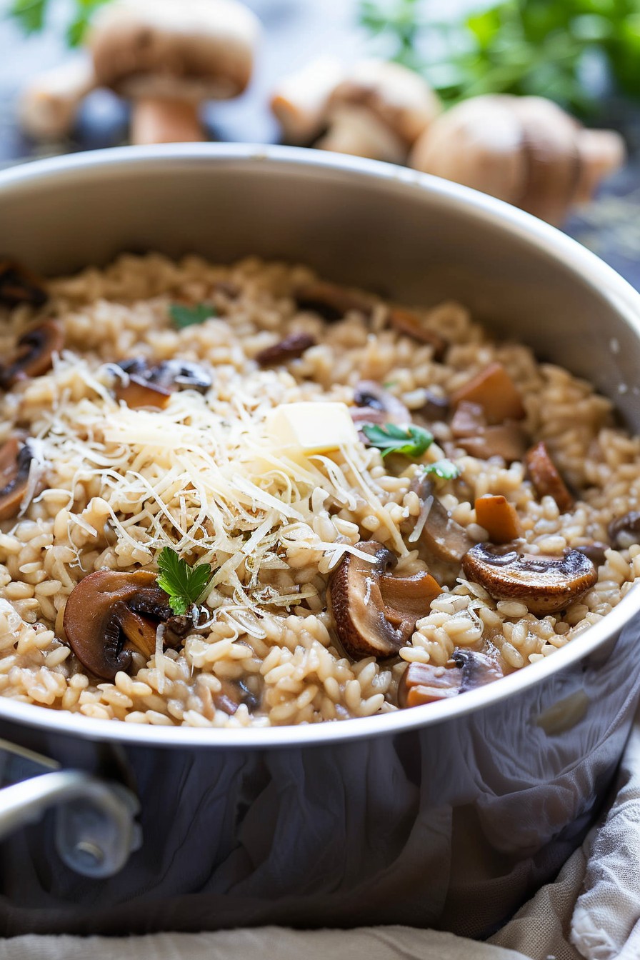 Instant Pot Mushroom Risotto Recipe